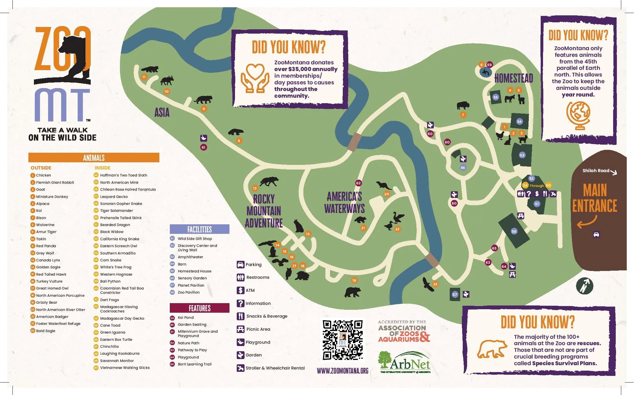 Zoo Map Layout